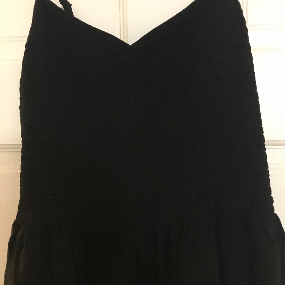 Smocked black babydoll dress!!